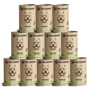 Pakiet Paka Zwierzaka Mokra Karma Dla Psa Jagnięcina Jabłko 12 x 400 g