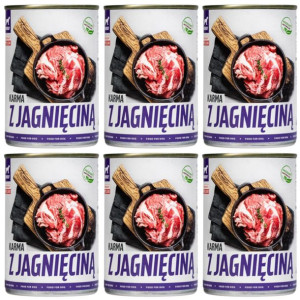 Pakiet Bult Tuf Tuf Mokra Karma Dla Psa Mielonka Z Jagnięciną 6 x 800 g