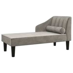 2-osobowa sofa, jasnoszara, tapicerowana aksamitem