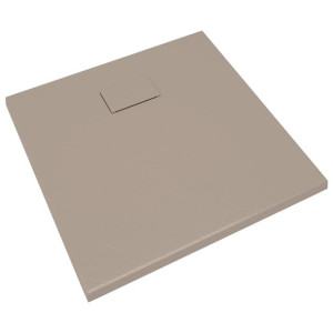 Brodzik Prysznicowy Prostokątny Smc Brązowy Kompozyt 80 X 80 Cm