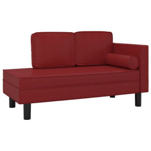 2-osobowa sofa, kolor czerwonego wina, sztuczna skóra