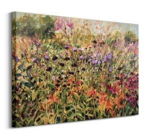 Field with Lillies - obraz na płótnie 80x60 cm