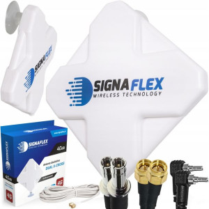 Antena Do Routera Gsm 2g 3g 4g Lte 40dbi Sma Crc9