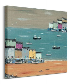 Fish and Ships - obraz na płótnie 60x60 cm
