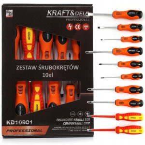 Hartowane Wkrętaki Śrubokręty Izolowane 10 Element