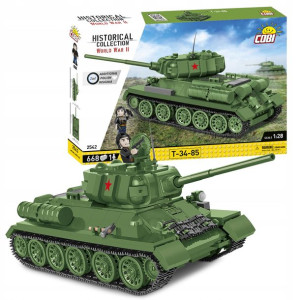 Klocki COBI Czołg wojskowy Rudy T-34/85 668 el. 7+