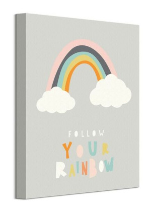 Follow Your Rainbow - obraz na płótnie 30x40 cm