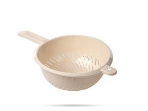 Cedzak 24 cm z rączką kremowy Fabio