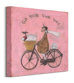 Go Your Own Way - obraz na płótnie 30x30 cm
