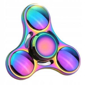 Fidget Spinner Metalowy Tęczowy
