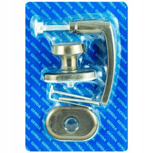 Klamko-gałka BLOK oliwka do drzwi 60mm GERDA