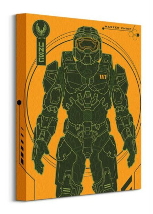Halo Infinite Master Chief Tech - obraz na płótnie 30x40 cm