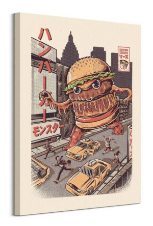 Ilustrata Burgerzilla - obraz na płótnie 60x80 cm
