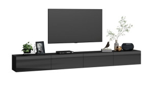 Meblościanka 280 cm Czarny Mat