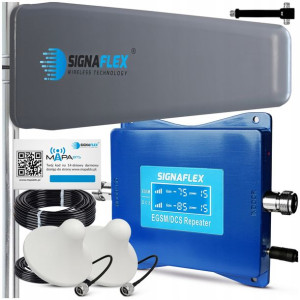 Wzmacniacz Zasięgu Sygnału Gsm Dcs 4g Lte + Anteny