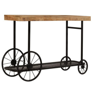 Stolik typu konsola, lite drewno mango, 115 x 36 x 76 cm