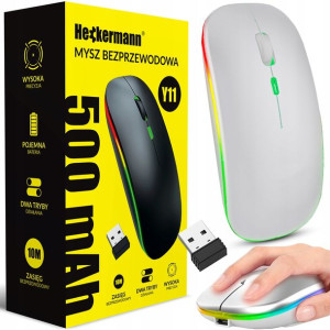 Myszka Komputerowa Do Laptopa Podświetlana 500mah