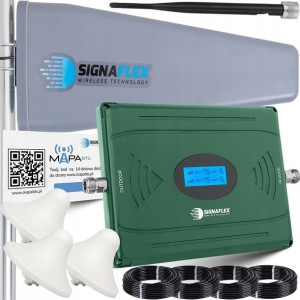 Wzmacniacz Zasięgu Sygnału Gsm Dcs 4g Lte + Anteny
