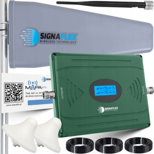 Wzmacniacz Zasięgu Sygnału Gsm Dcs 4g Lte + Anteny