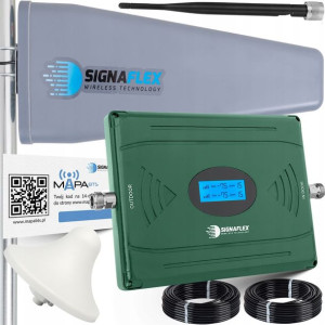 Wzmacniacz Zasięgu Sygnału Gsm Dcs 4g Lte + Anteny