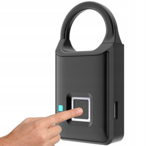 Kłódka Na Odcisk Palca Dotyk Led Ip54 + Ład Usb