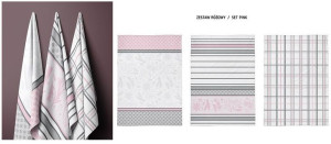 Ściereczki Kuchenne Set 50x70 Pink Detexpol