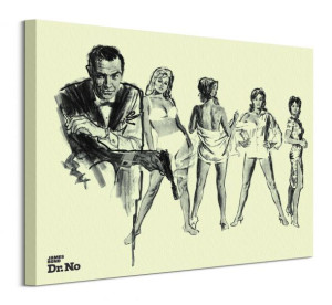 James Bond Doktor No - obraz na płótnie 50x40 cm