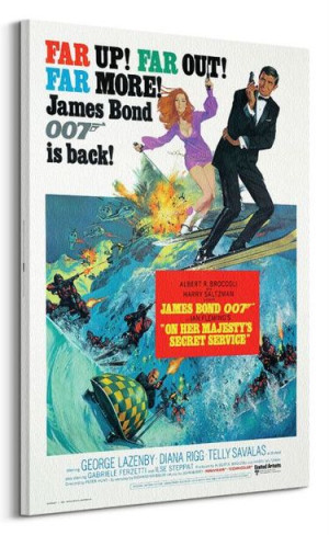 James Bond W tajnej służbie Jej Królewskiej Mości - obraz na płótnie 85x120
