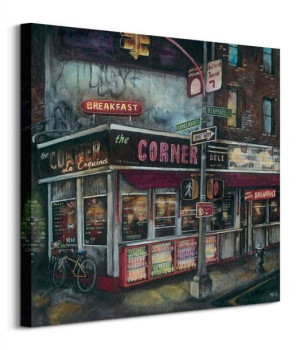 La Esquina New York - obraz na płótnie 60x60 cm
