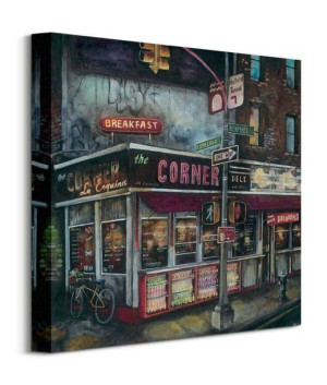 La Esquina, New York - obraz na płótnie 40x40 cm