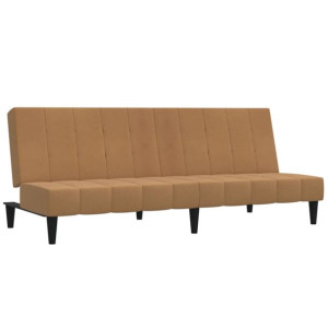 2- osobowa sofa rozkładana, kolor taupe, obita mikrofibrą
