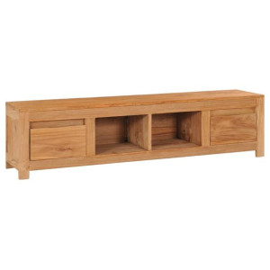 Szafka pod telewizor, 135x30x35 cm, lite drewno tekowe