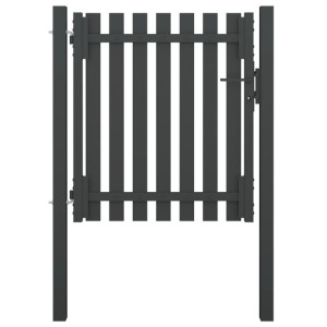 Furtka ogrodzeniowa, stalowa, 1 x 1,25 m, antracytowa