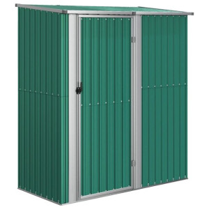 Szopa ogrodowa na rowery, zielona, 180,5x97x209,5 cm, stal