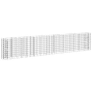Podwyższona donica gabionowa galwanizowane żelazo 540x50x100 cm