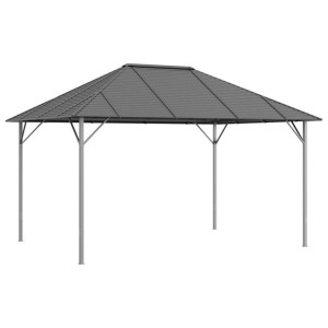 Altana z zadaszeniem, 4x3 m, antracytowa