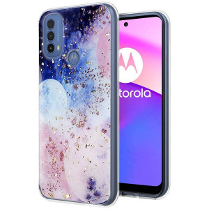 Etui Do Motorola Moto E30 Obudowa Case Gold Trendy