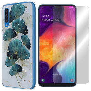 Etui Do Samsung Galaxy A50s Gold Trendy + Szkło 9h