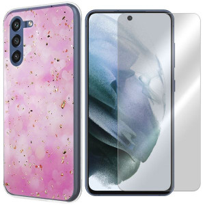 Etui Do Samsung Galaxy S21 Fe Gold Trendy + Szkło