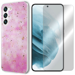 Etui Do Samsung Galaxy S22 Plus Gold Trendy +szkło