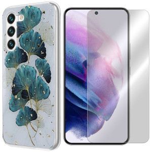 Etui Do Samsung Galaxy S22 Gold Trendy + Szkło 9h