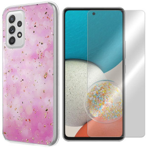 Etui Do Samsung Galaxy A53 5g Gold Trendy + Szkło