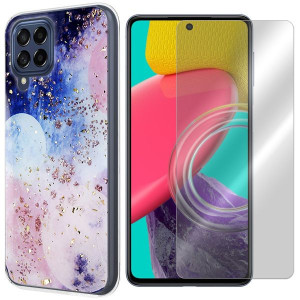 Etui Do Samsung Galaxy M53 5g Gold Trendy + Szkło