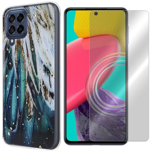 Etui Do Samsung Galaxy M53 5g Gold Trendy + Szkło