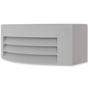 Kinkiet zewnętrzny, aluminium, szary