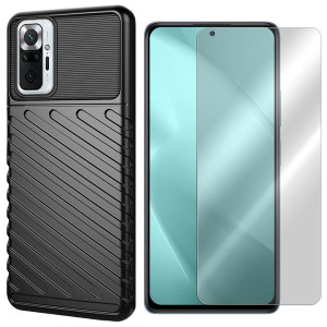 Etui Do Xiaomi Redmi Note 10 Pro Thunder +szkło 9h