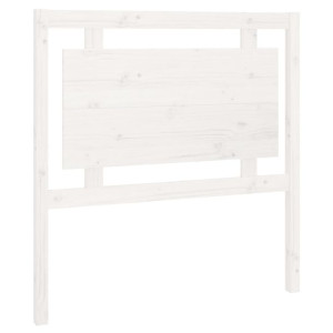 Wezgłowie łóżka, białe, 95,5x4x100 cm, lite drewno sosnowe