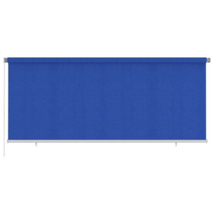 Roleta zewnętrzna, 350x140 cm, niebieska, HDPE