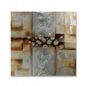 Nowoczesny Obraz Pearl 100/100 cm na aluminium