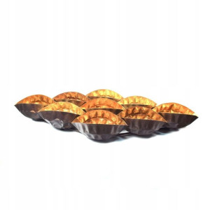 Dekoracja metalowa loft wisząca brąz złoto 34x82cm